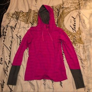 Mondetta MPG Sport Athletic Pull Over in Pink/Grey